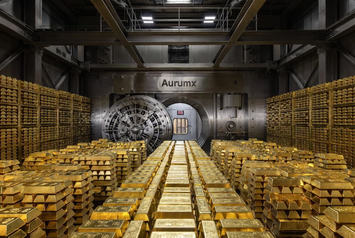 AurumX allocated gold vault in secure vault